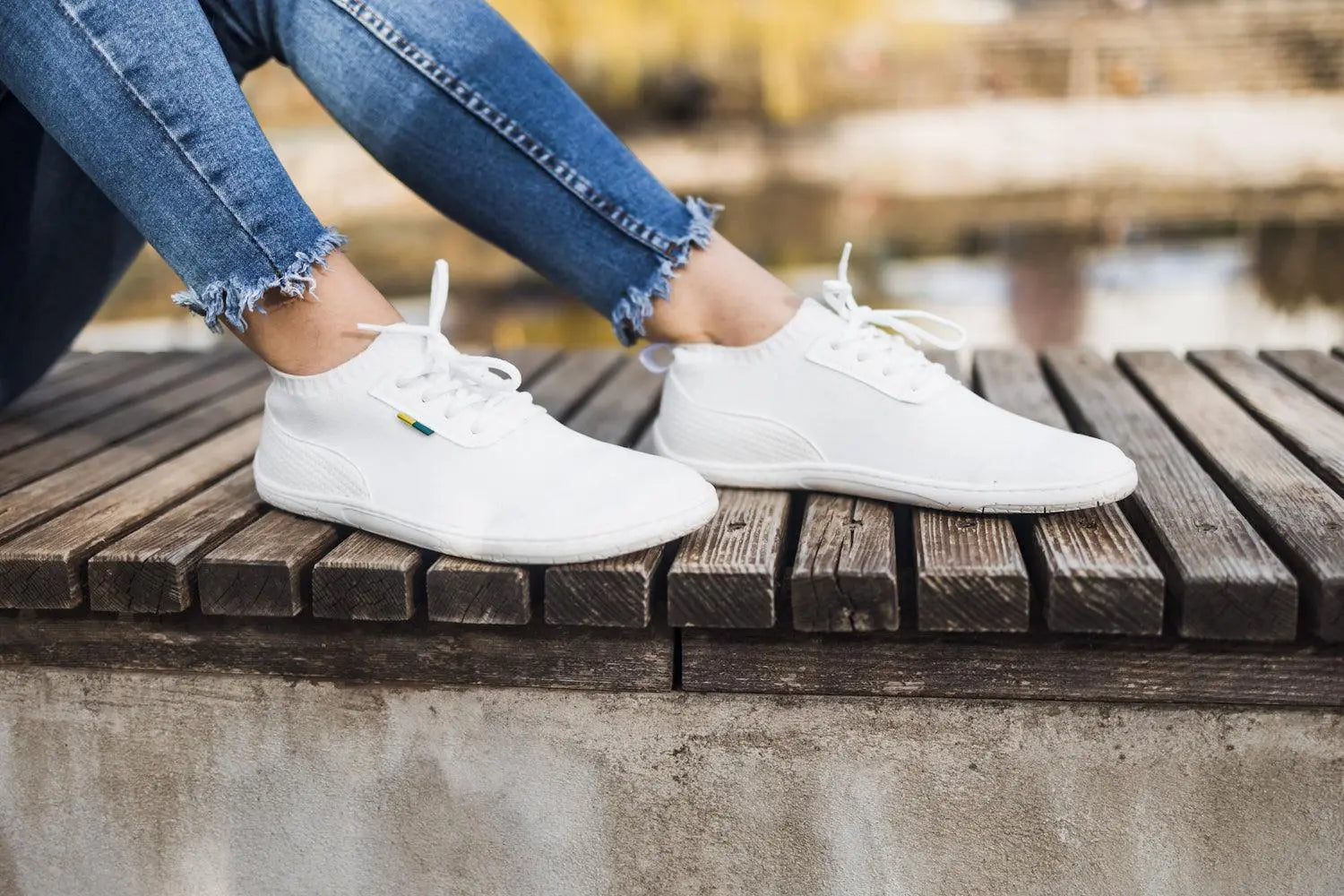 Barefoot zapatillas Be Lenka Stride - All White