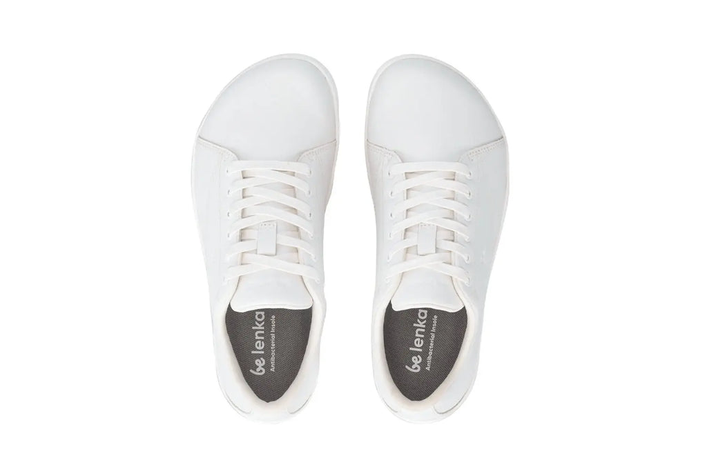Be Lenka - Core All White - Zapatillas barefoot unisex blancas