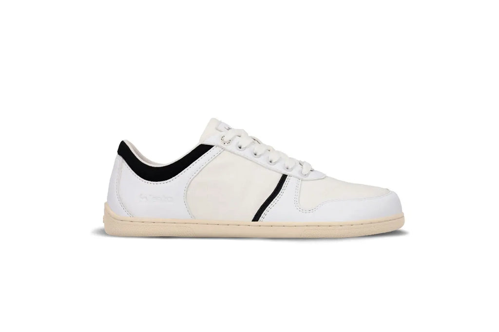 Be Lenka - Echo White & Black Vegan - Zapatillas barefoot unisex veganas blanco y negro