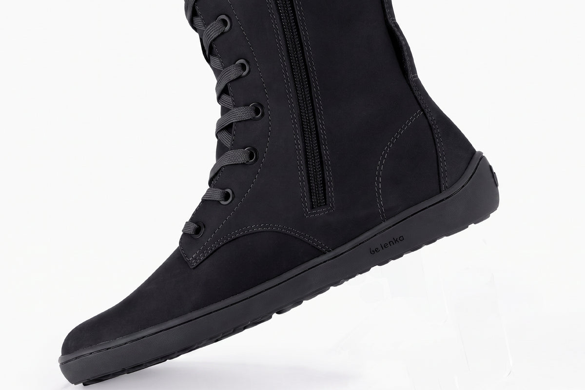 Be Lenka Evon Dark Black - Botas barefoot