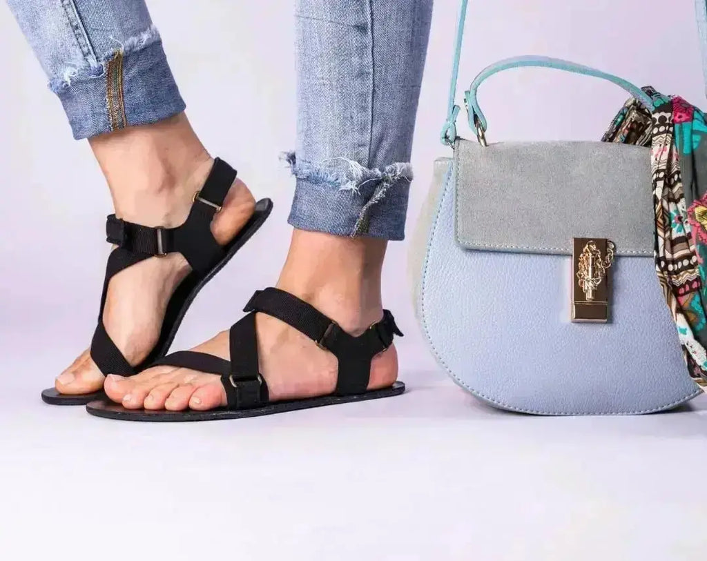 Be Lenka - Flexi Black - Sandalias barefoot negras para mujer