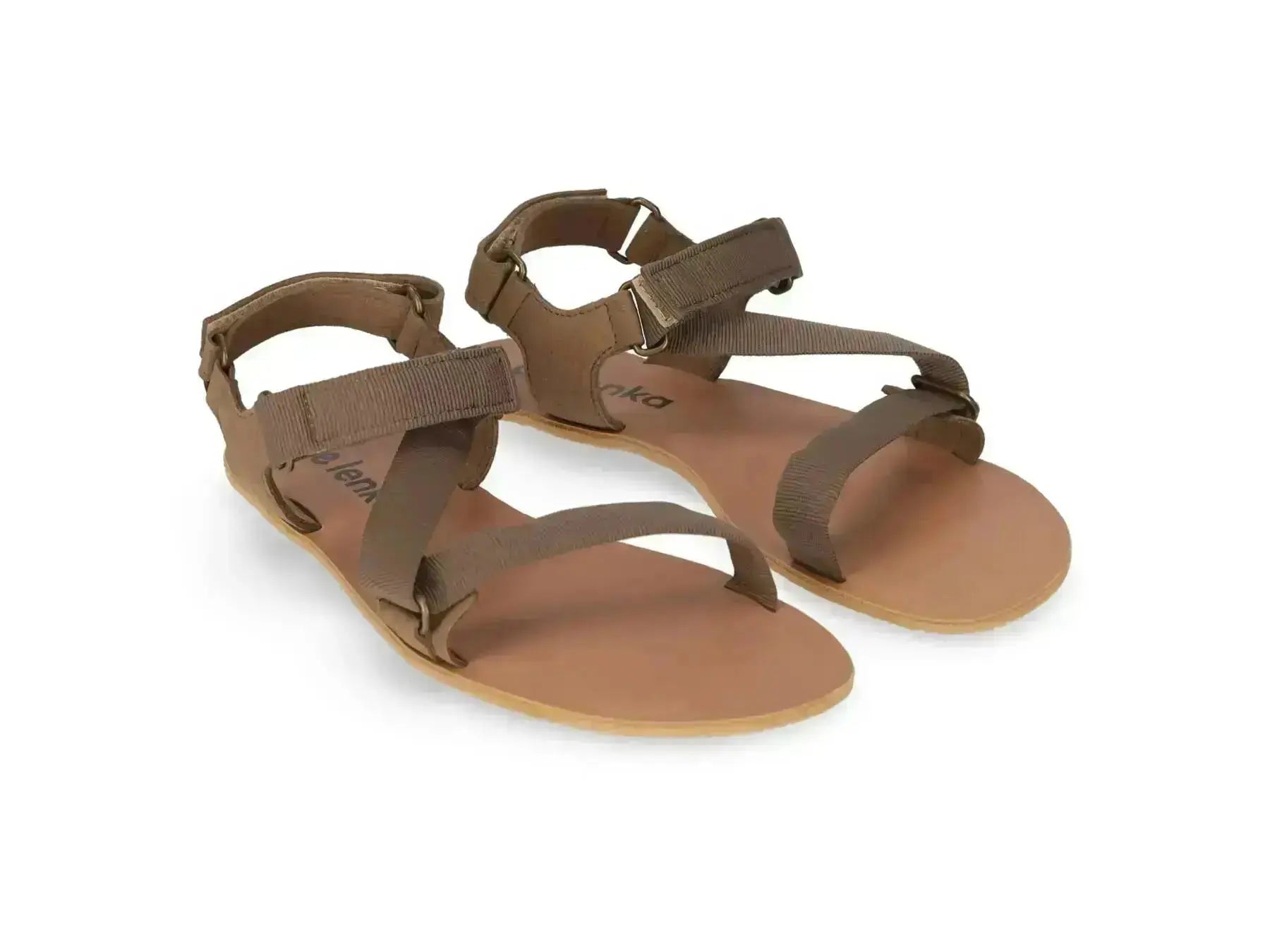 Be Lenka - Flexi Olive Green - Sandalias barefoot verde olivo para mujer