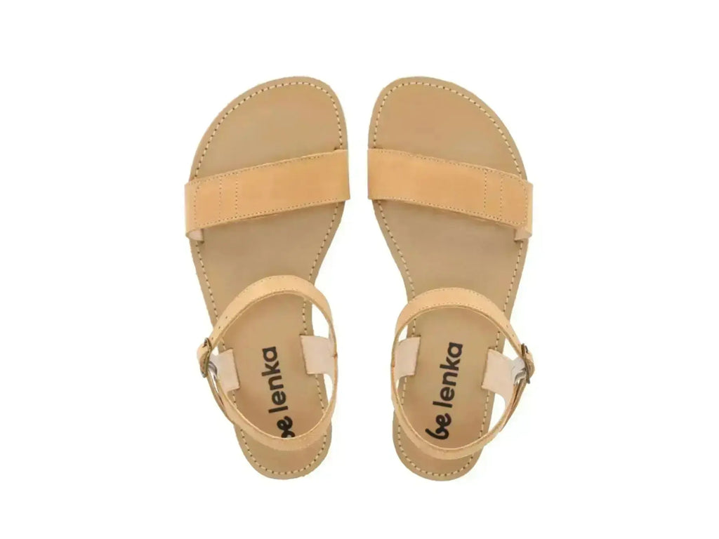 Be Lenka Grace Sand - Sandalias barefoot beige para mujer