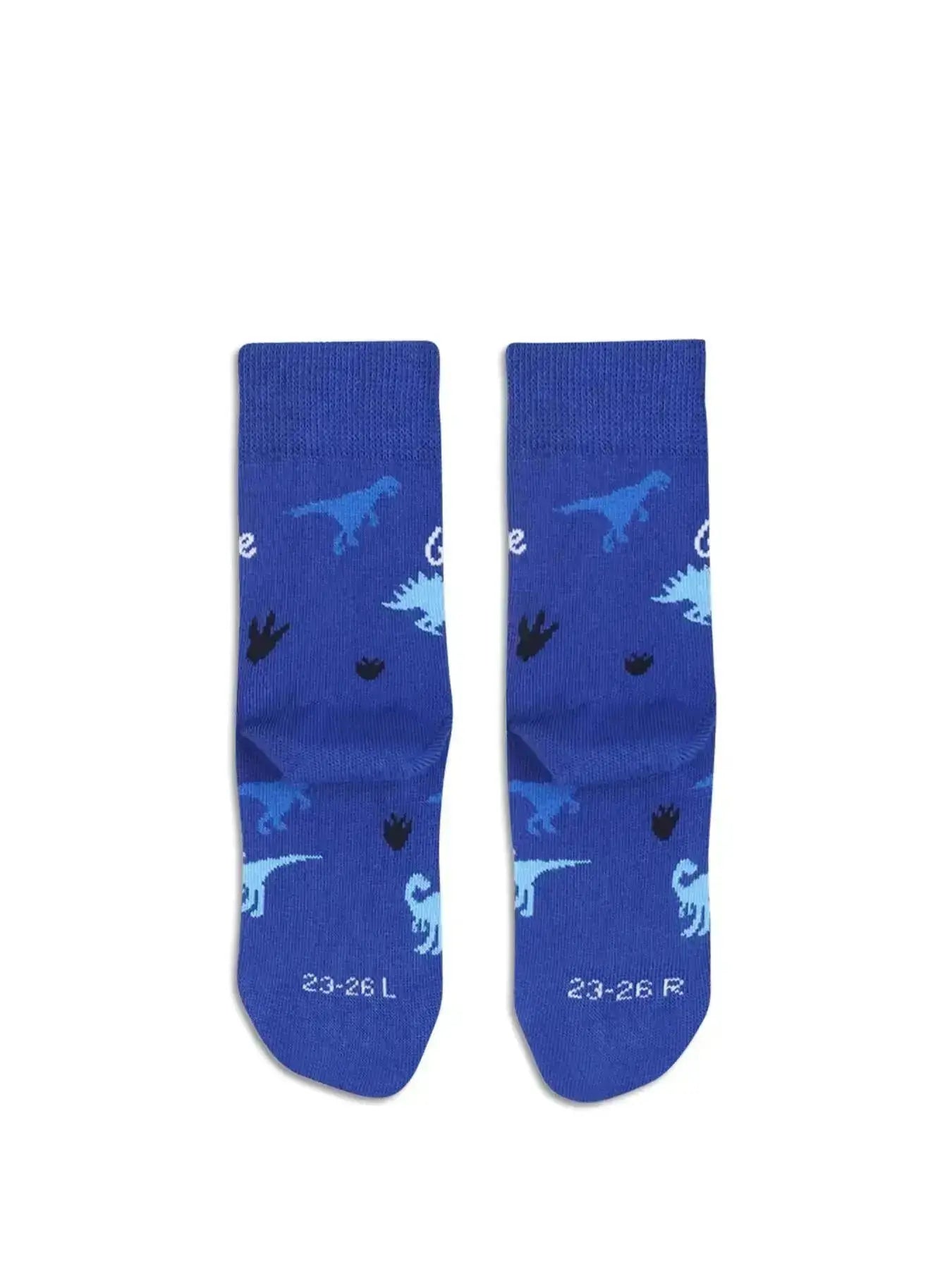Be Lenka Kids - Crew Dino Royal Blue - Calcetines barefoot