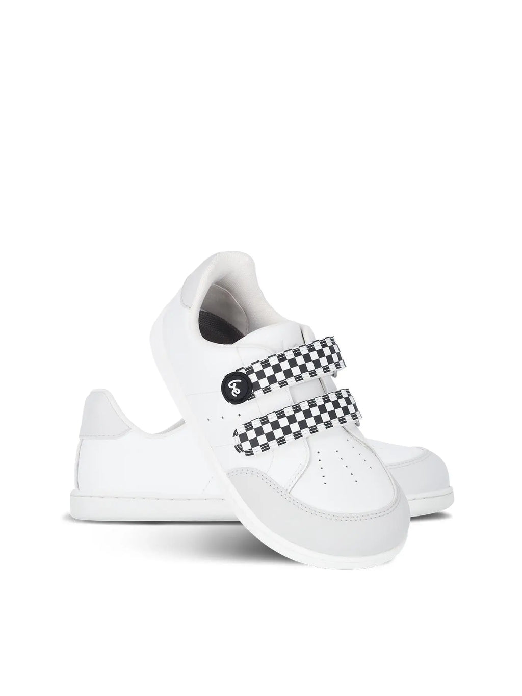 Be Lenka Kids - Energise White & Checkerboard - Chaussures barefoot