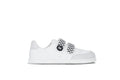 Be Lenka Kids - Energise White & Checkerboard - Zapatillas barefoot infantiles blancas