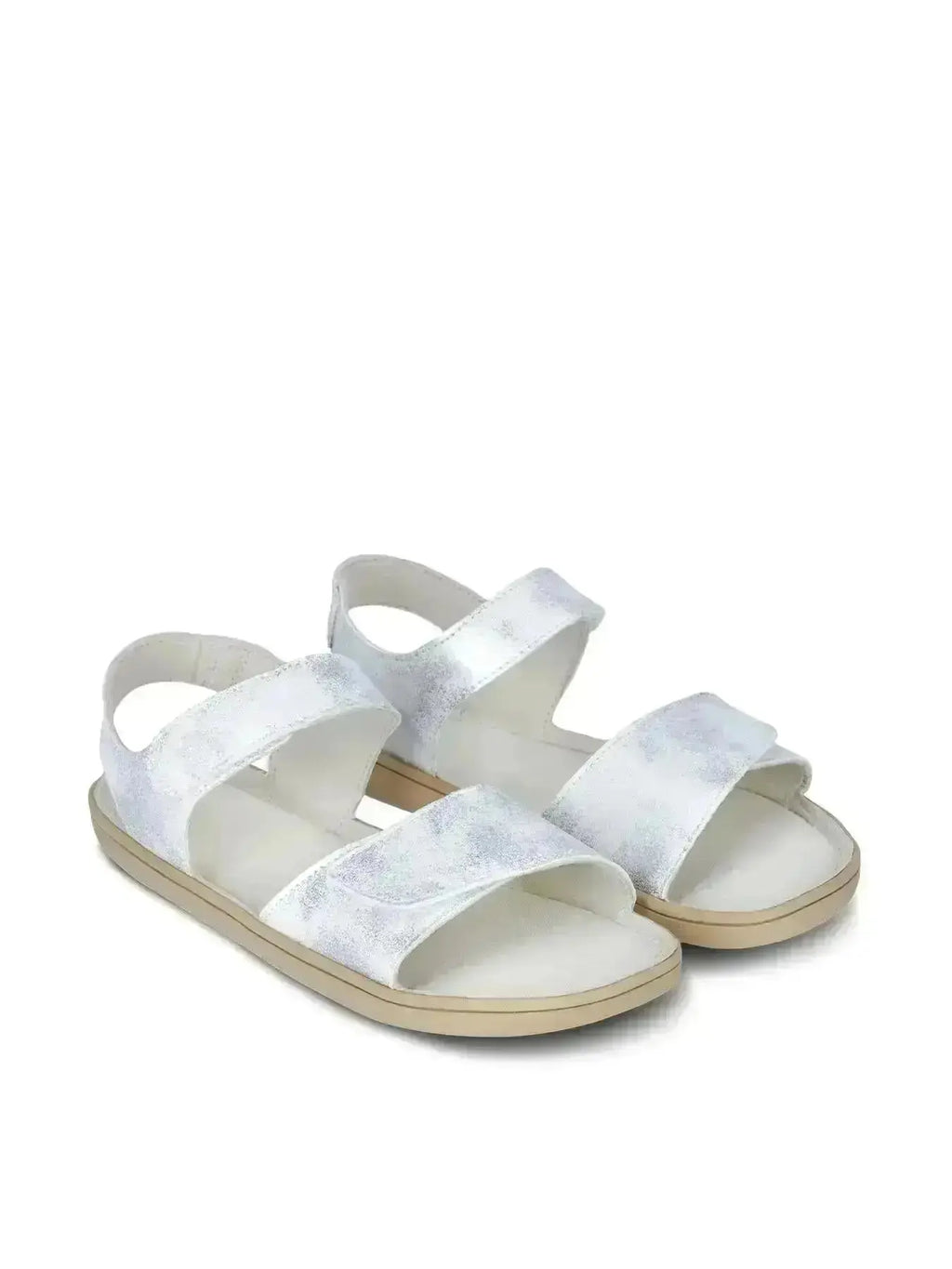Be Lenka Kids - Miami Off White Sparkle - Sandalias barefoot infantiles blanco
