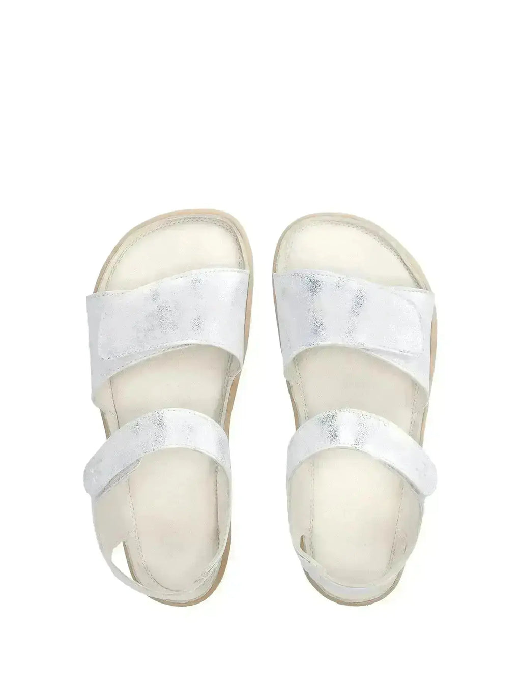 Be Lenka Kids - Miami Off White Sparkle - Sandalias barefoot infantiles blanco