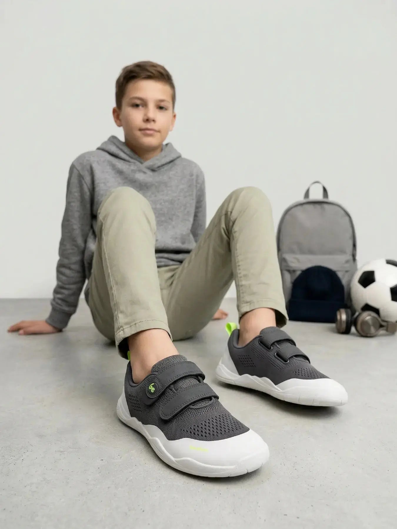Be Lenka Kids - Nubo Junior Gris - Chaussures barefoot