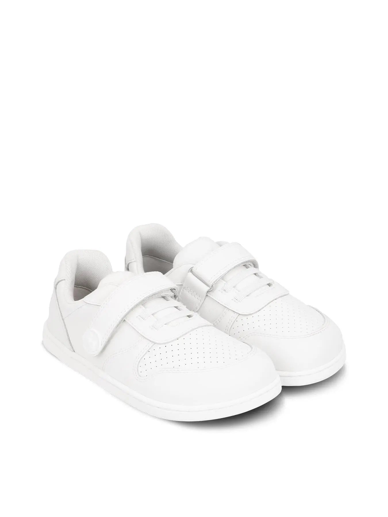 Be Lenka Kids - Scoot All White - Zapatillas colegiales barefoot infantiles blancas