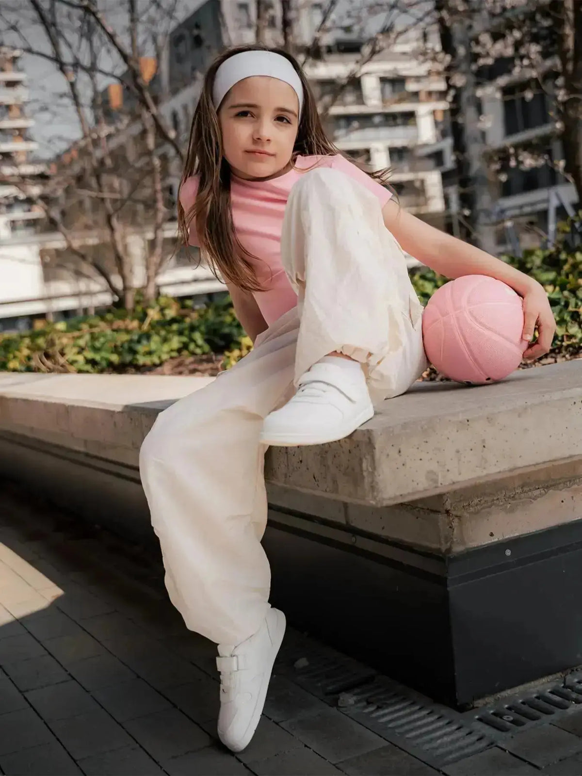 Be Lenka Kids - Scoot All White - Zapatillas colegiales barefoot infantiles blancas