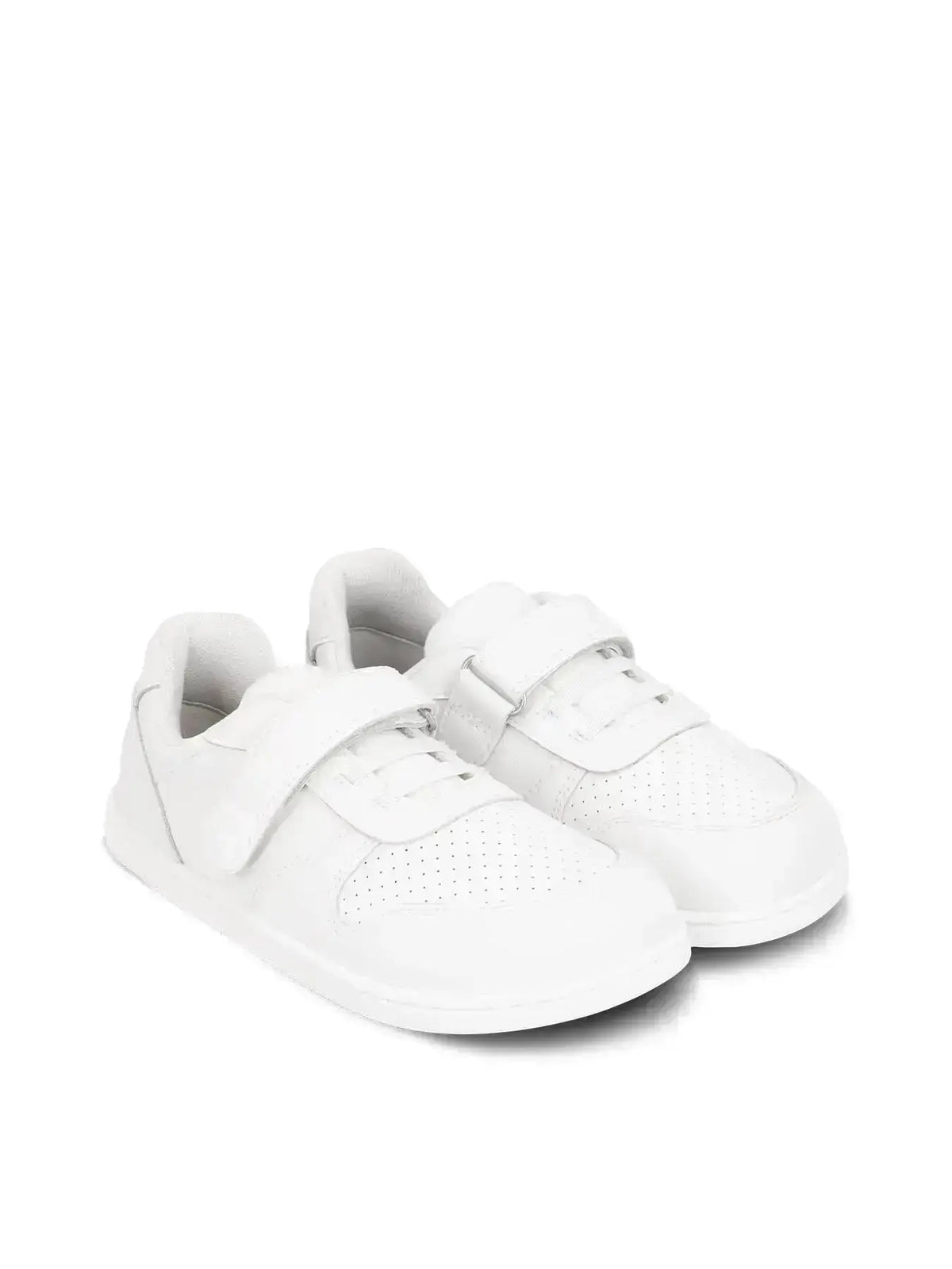 Be Lenka Kids - Scoot All White - Zapatillas colegiales barefoot infantiles blancas