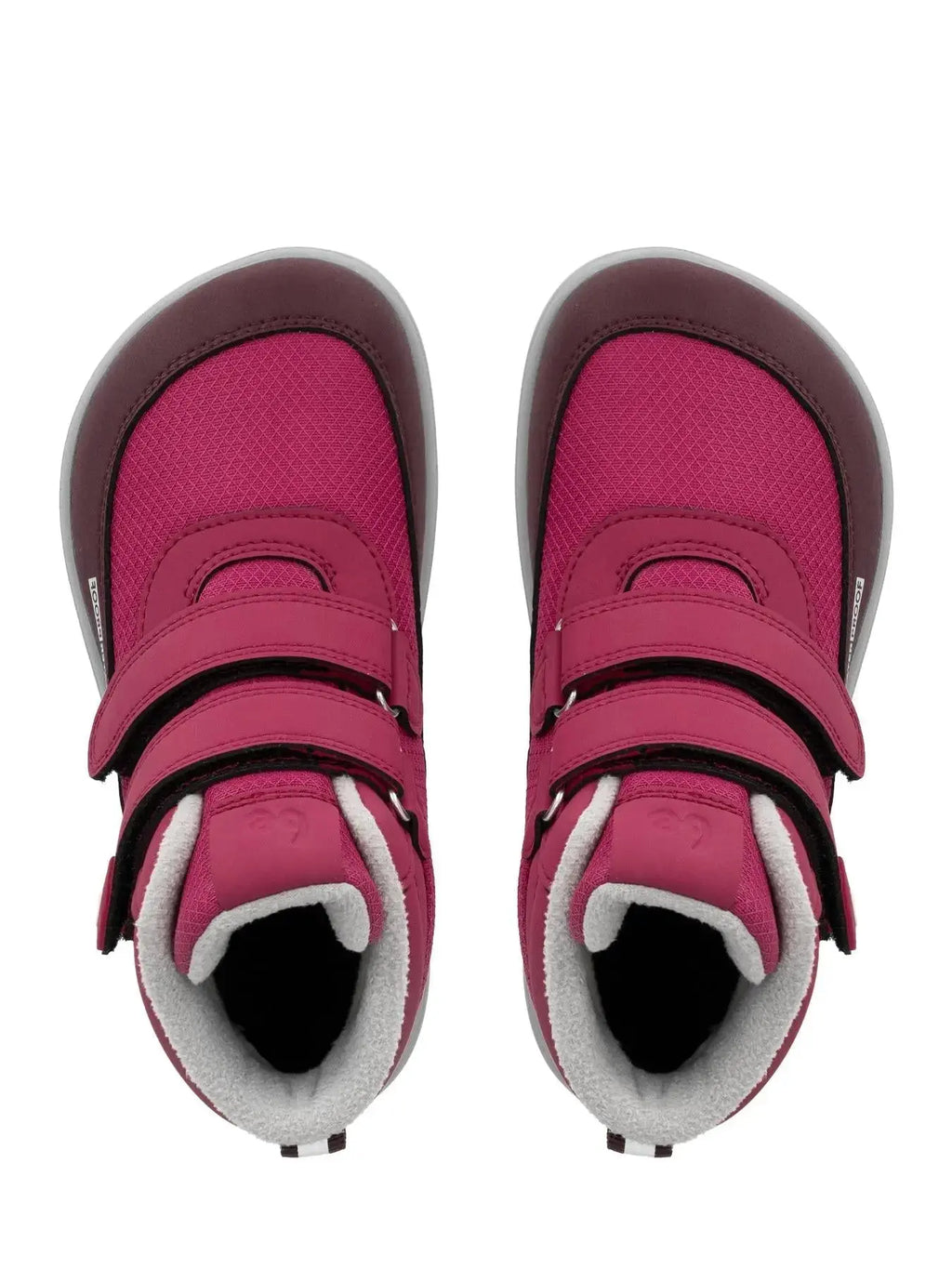 Be Lenka Kids - Zippu Berry & Grey - Zapatos barefoot de invierno