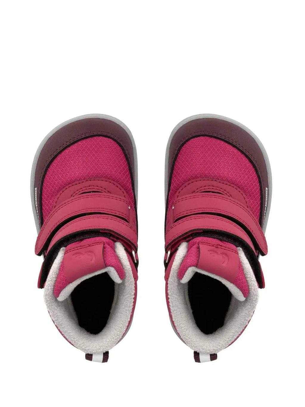 Be Lenka Kids - Zippu Preschool Berry & Grey - Botas respetuosas primeros pasos cereza