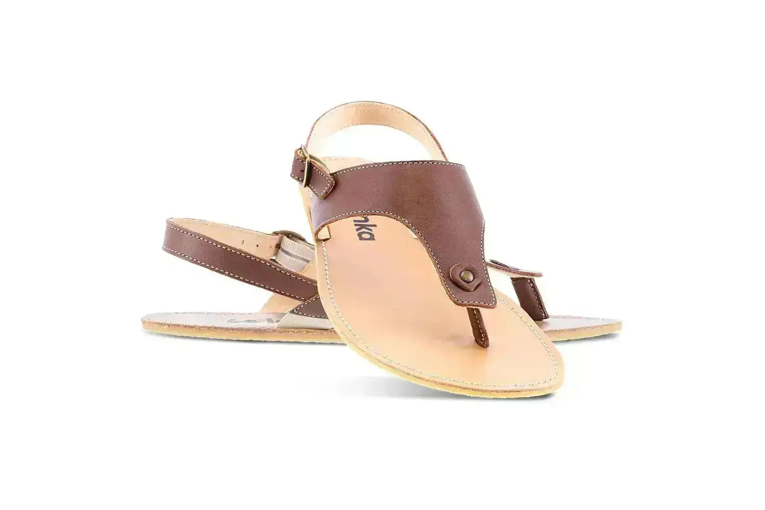 Be Lenka - Promenade Dark Brown - Sandalias barefoot marrones para mujer