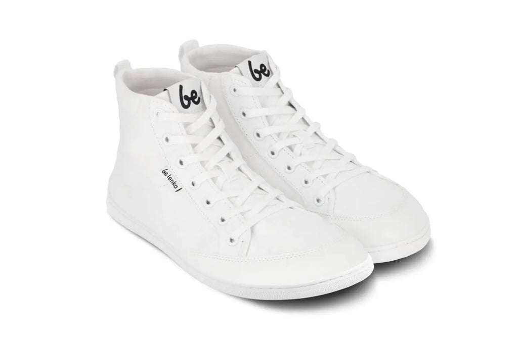 Be Lenka - Rebound High Top All White - Lonetas barefoot de caña alta blancas