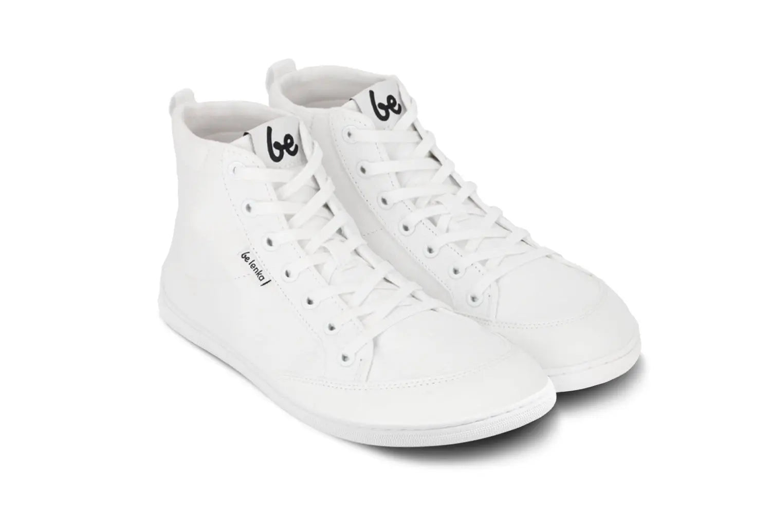 Be Lenka - Rebound High Top Tout Blanc - Chaussures barefoot en toile