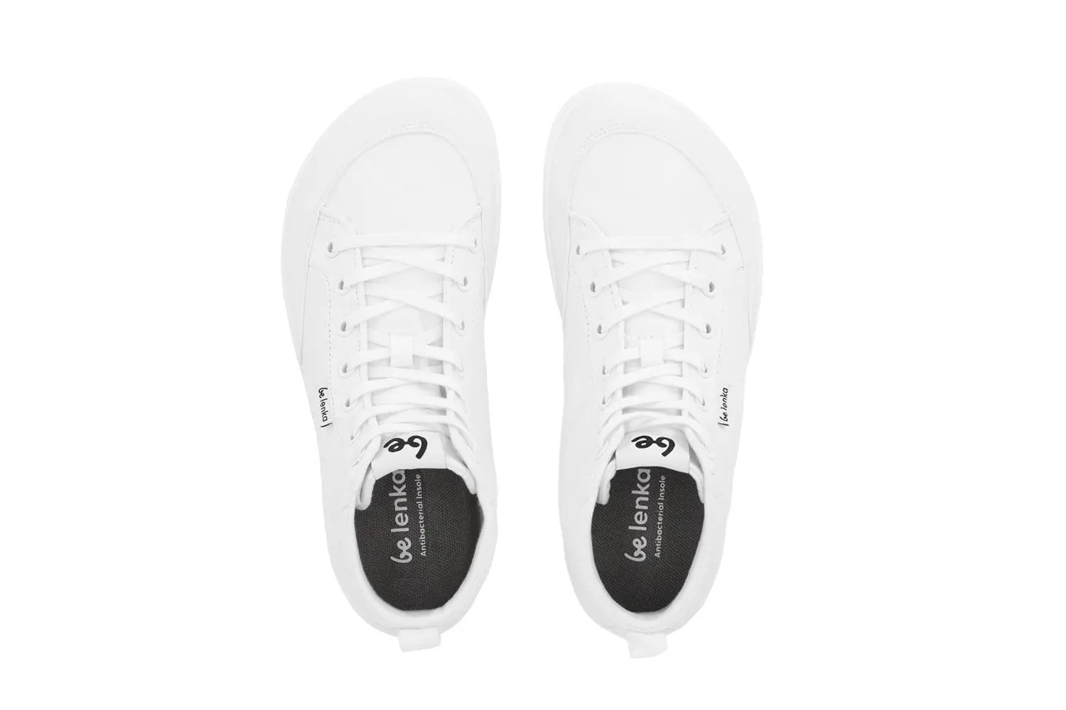 Be Lenka - Rebound High Top Tout Blanc - Chaussures barefoot en toile