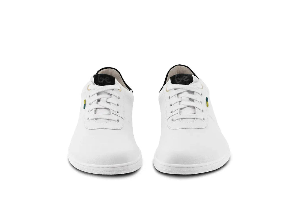 Be Lenka - Royale White & Black - Zapatillas barefoot unisex blanco y negro