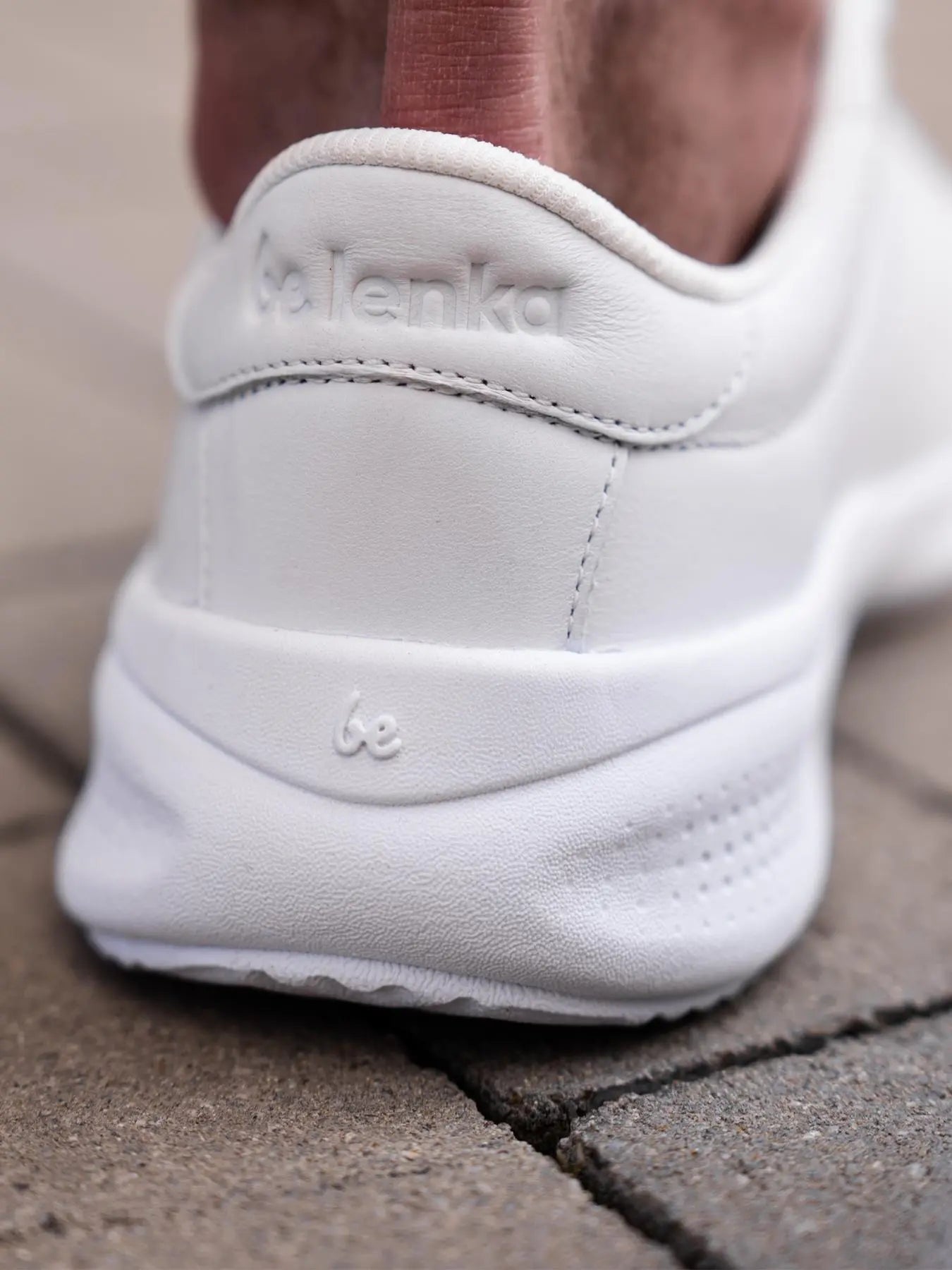 Be Lenka - Streetwise All White - Zapatillas barefoot de transición unisex blancas