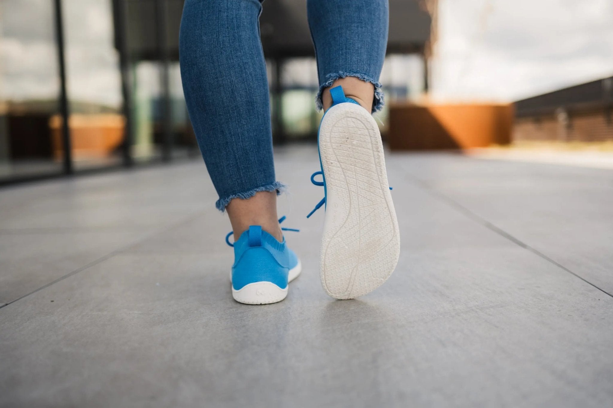 Be Lenka - Stride Blue & White - Zapatillas barefoot unisex azules