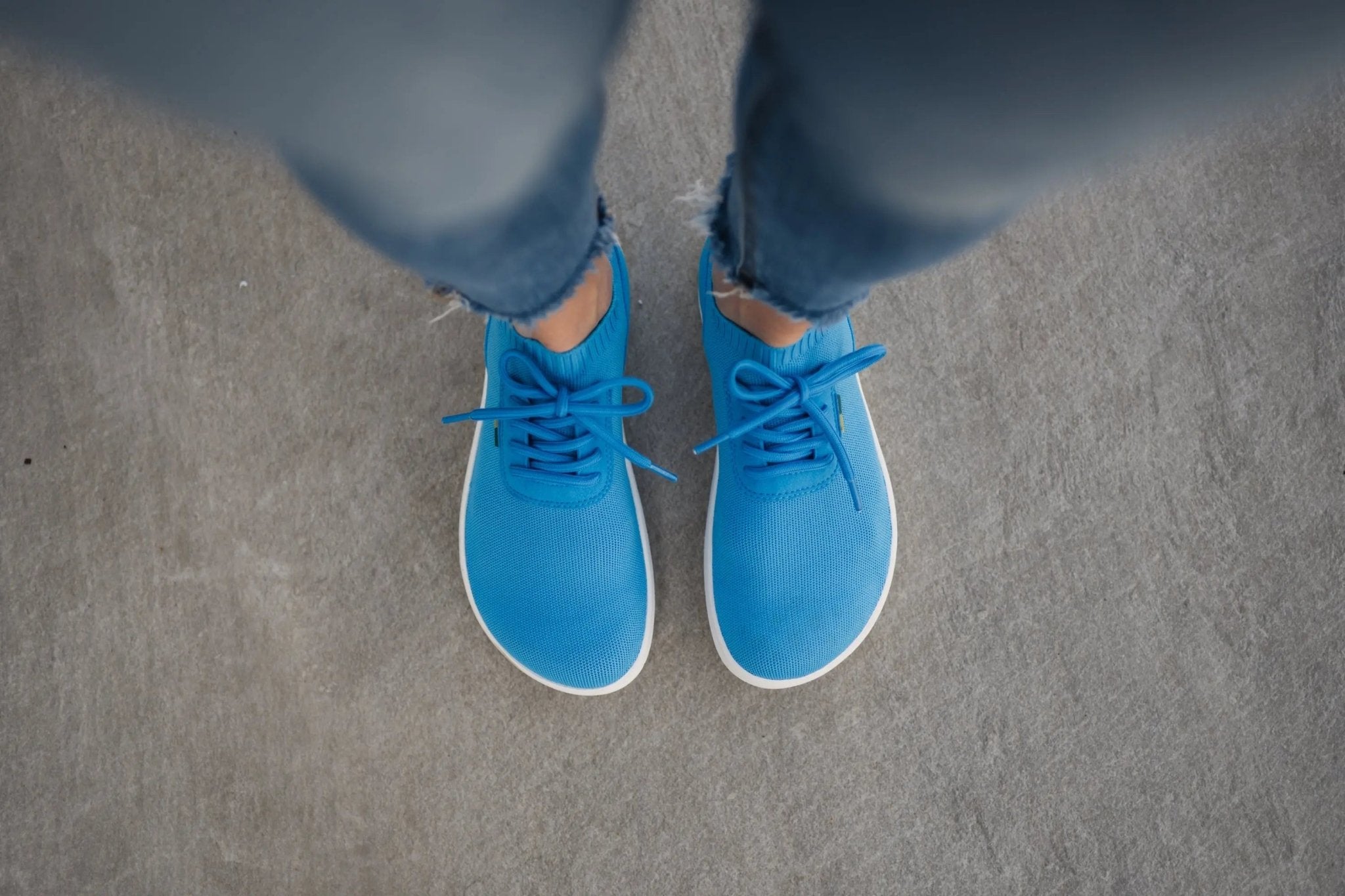Be Lenka - Stride Blue & White - Zapatillas barefoot unisex azules
