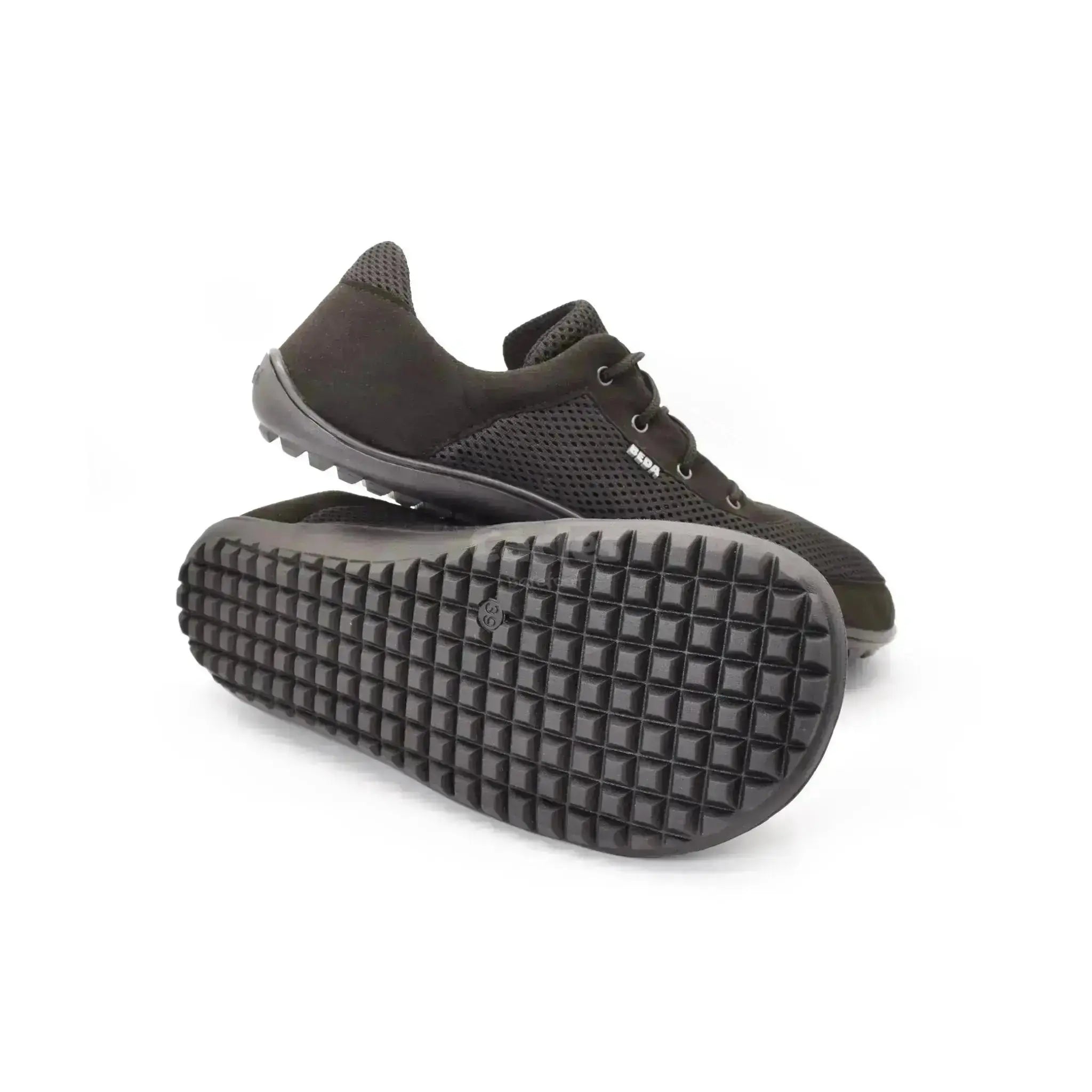 Beda - BF0002/SK black - Zapatillas Barefoot Veganas de Adulto Negras