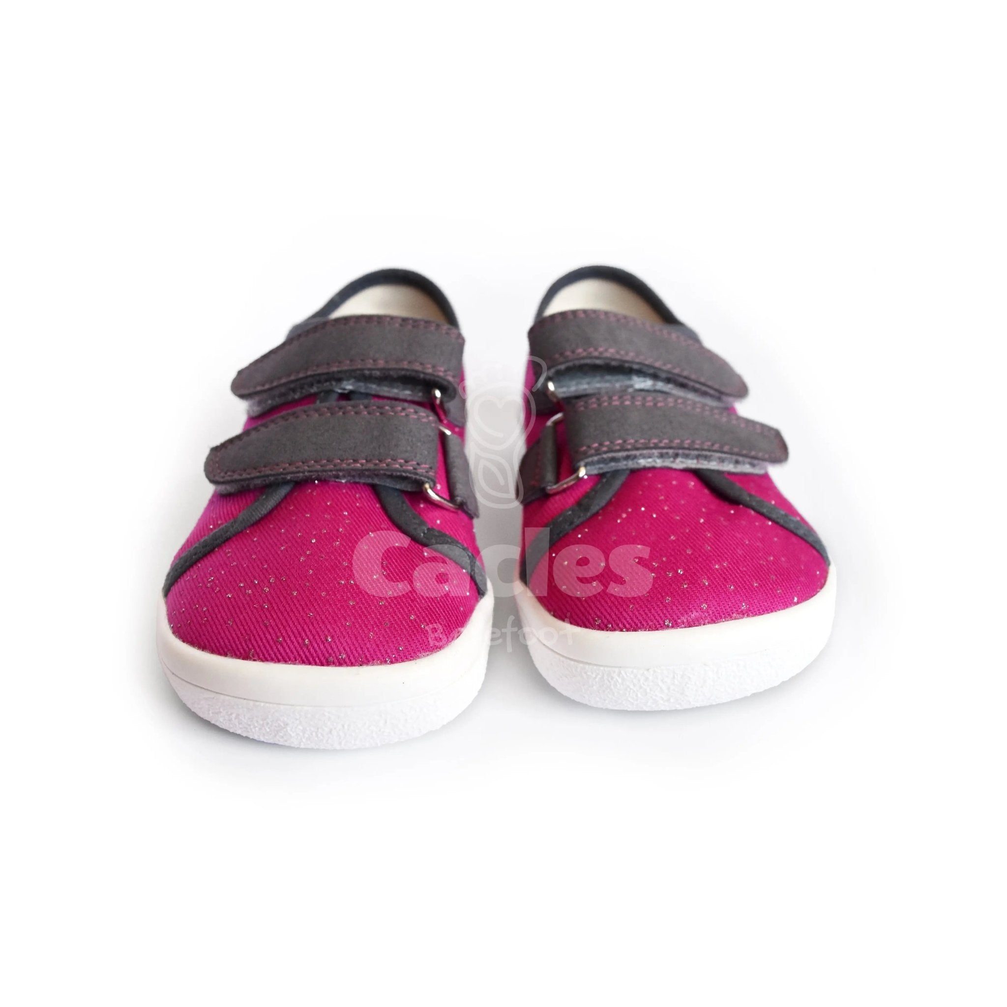 Beda - BFN 170040/TEX/W Pink Shine - Lonetas Barefoot infantiles rosas con brillo