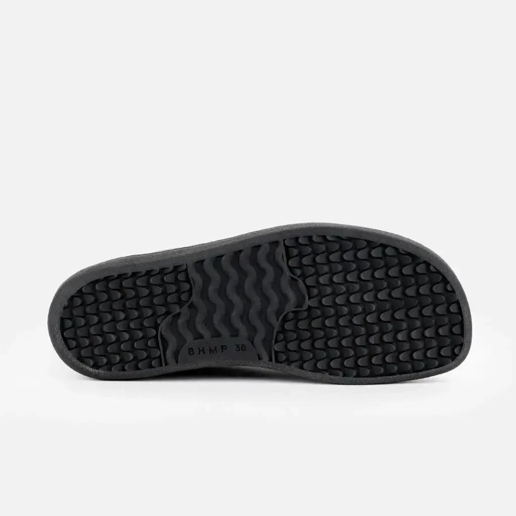 Bohempia - Alex Onyx - Botines barefoot con forro invernal veganos unisex negros