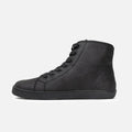 Bohempia - Alex Onyx - Botines barefoot con forro invernal veganos unisex negros