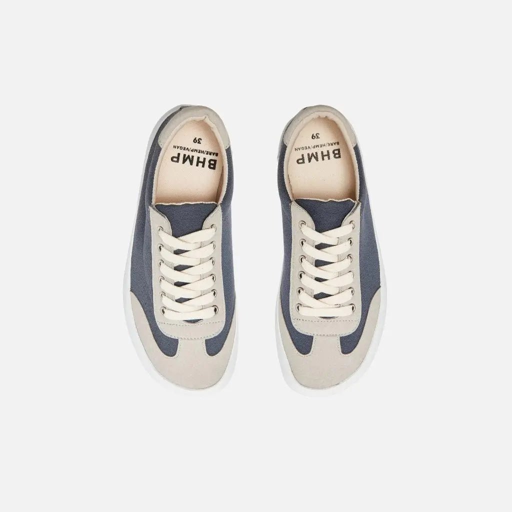 Bohempia - Felix Gris Foncé & Blanc - Baskets barefoot unisex