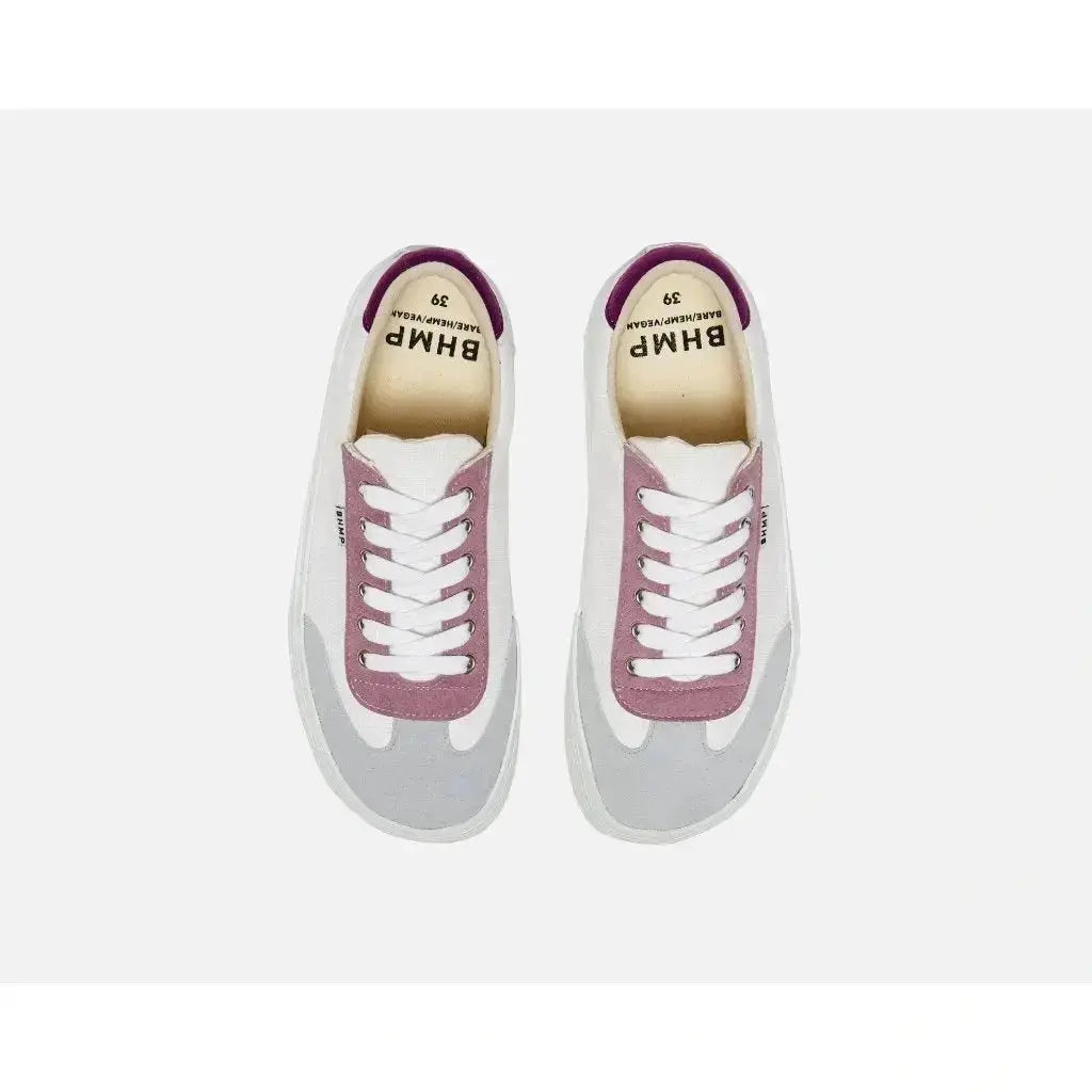 Bohempia Felix Shell Purple - Zapatillas barefoot veganas para mujer morado y rosa
