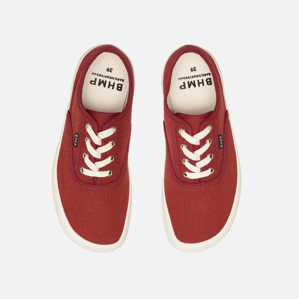 Bohempia - Kolda 2.0 Burgundy Tan - Sneakers barefoot unisex granate