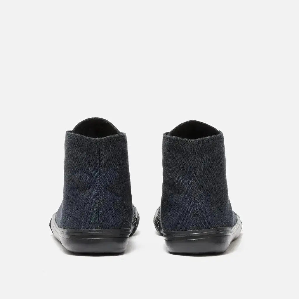 Bohempia - Orik 2.0 Black & Black - Zapatillas barefoot de caña alta veganas unisex negras