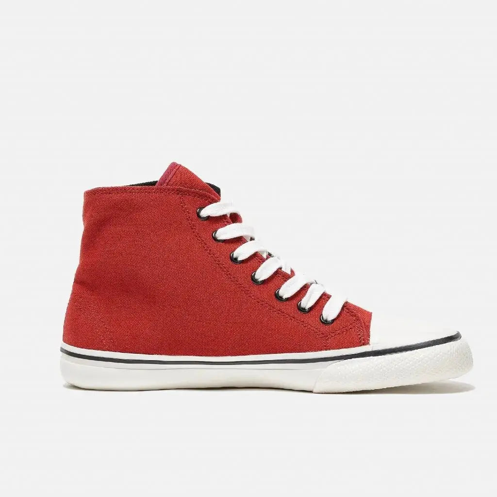 Bohempia - Orik 2.0 Bordeaux & Blanc - Baskets barefoot montantes