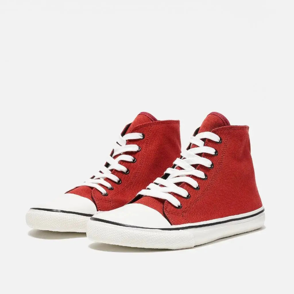 Bohempia - Orik 2.0 Bordeaux & Blanc - Baskets barefoot montantes