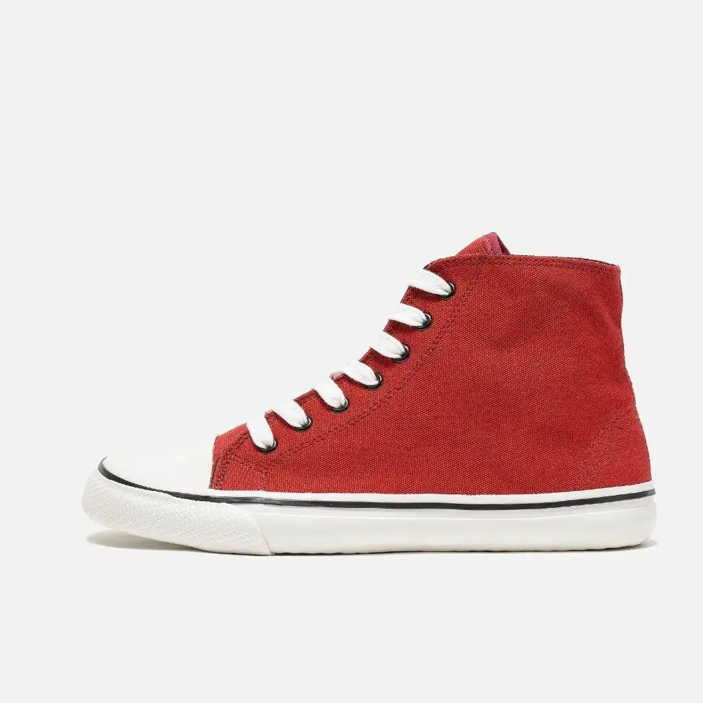 Bohempia - Orik 2.0 Bordeaux & Blanc - Baskets barefoot montantes
