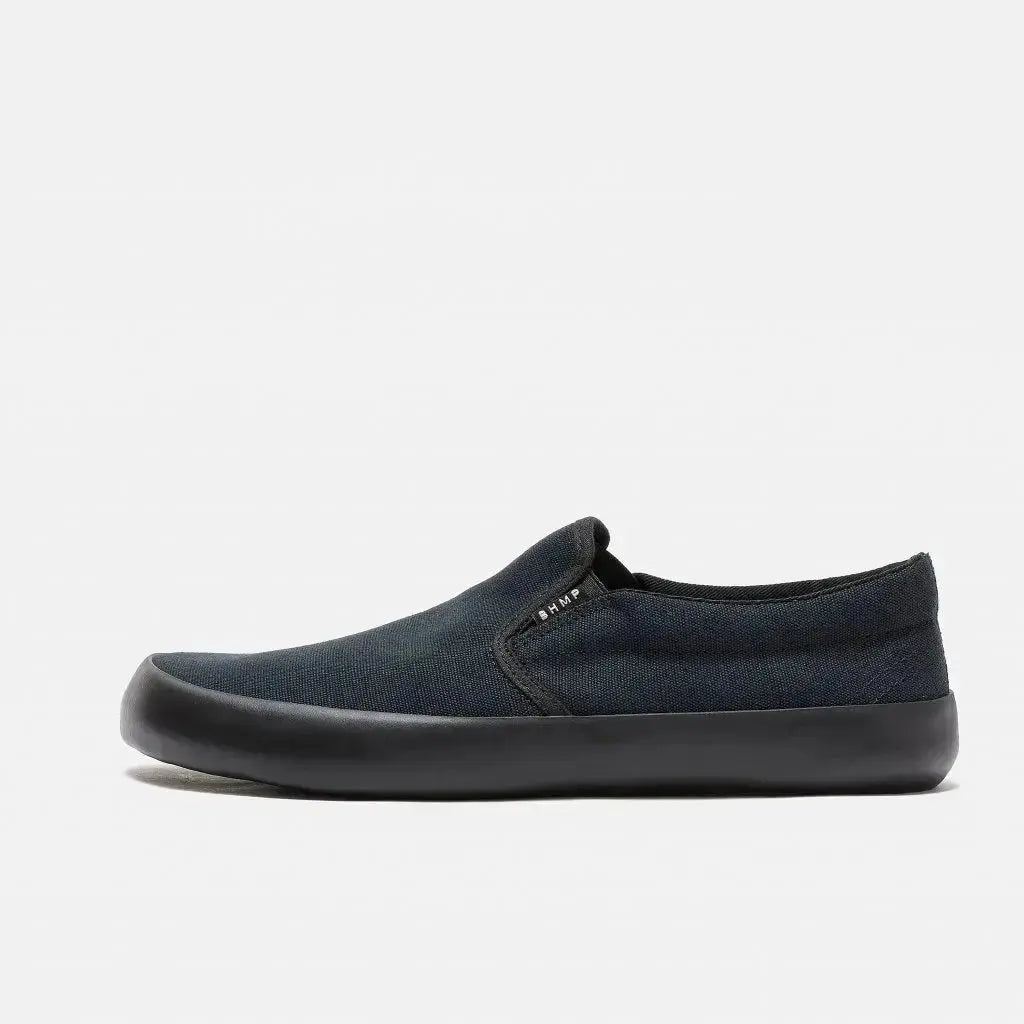 Bohempia Vikla 2.0 Black & Black - Zapatillas sin cordones barefoot unisex veganas negras