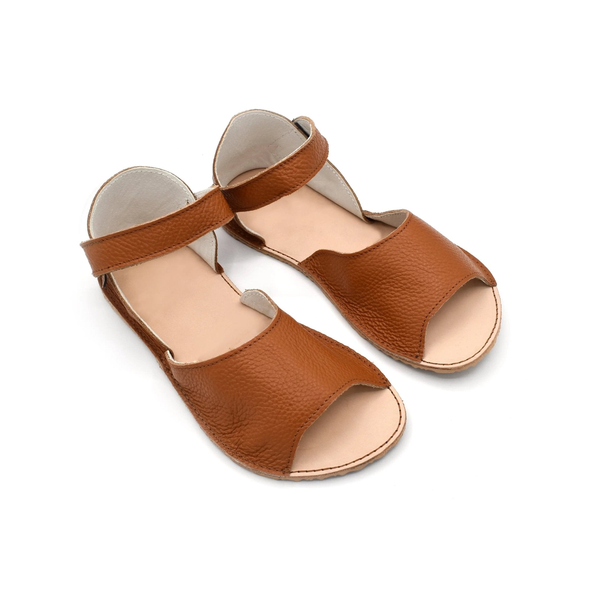Cacles Barefoot - Akumal Hazelnut - Sandalias minimalistas marrones para mujer