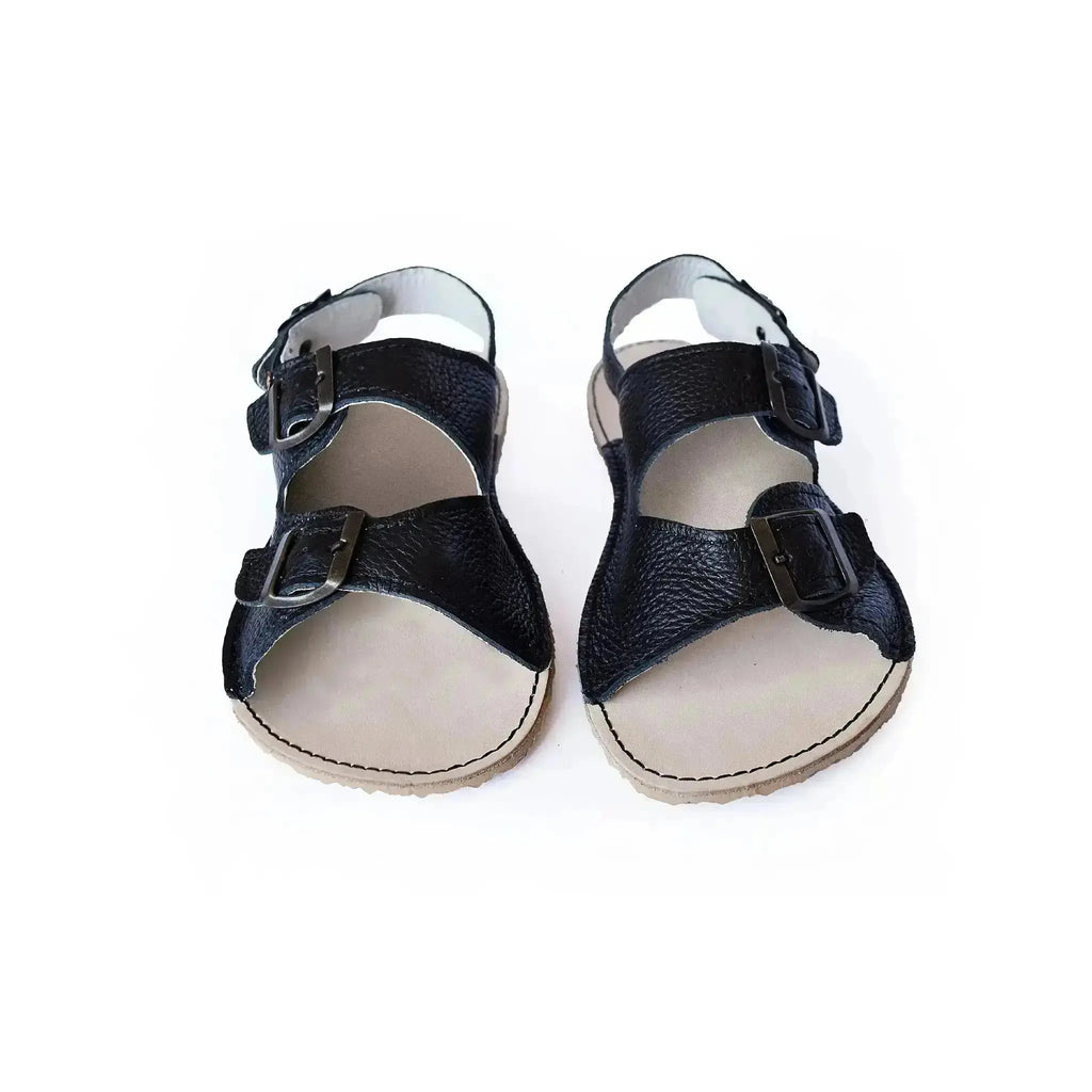 Cacles Barefoot - Cobá Black - Sandalias barefoot negras para mujer negras