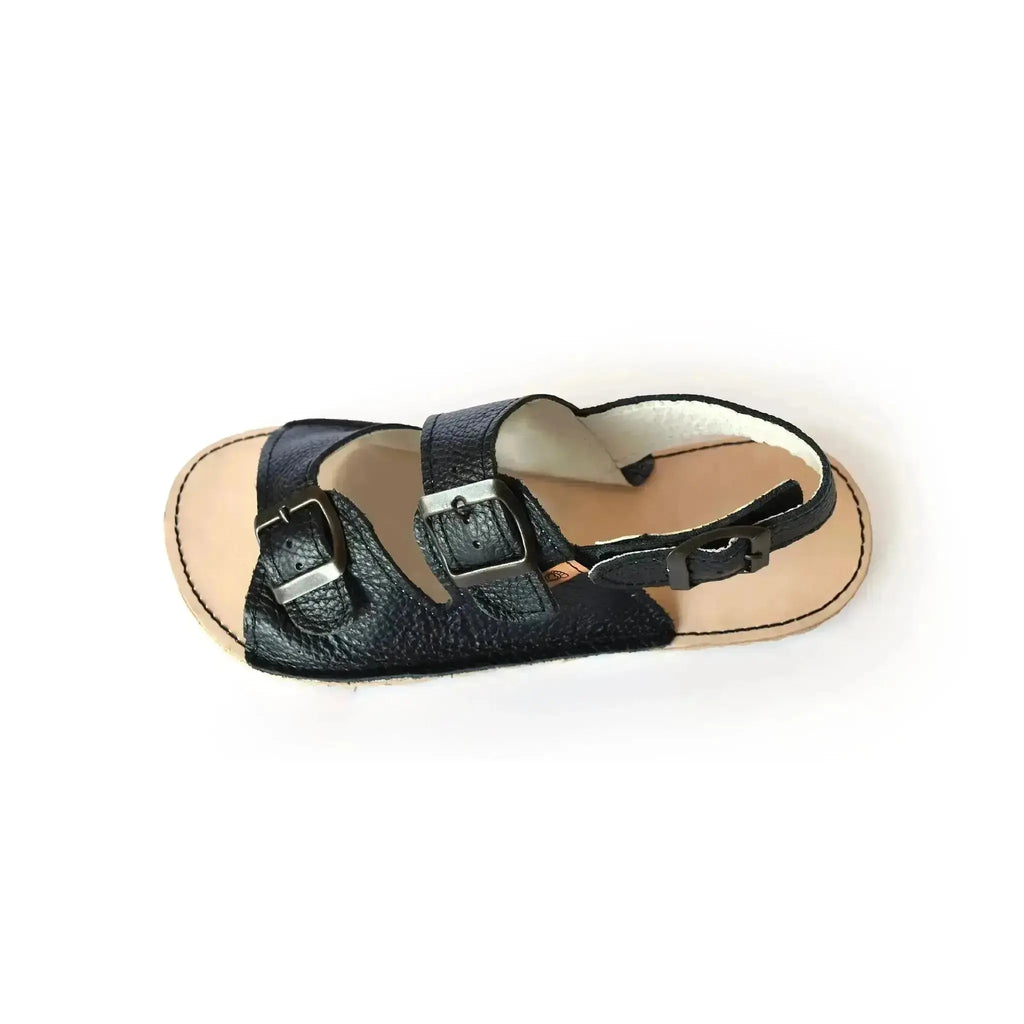 Cacles Barefoot - Cobá Black - Sandalias barefoot negras para mujer negras