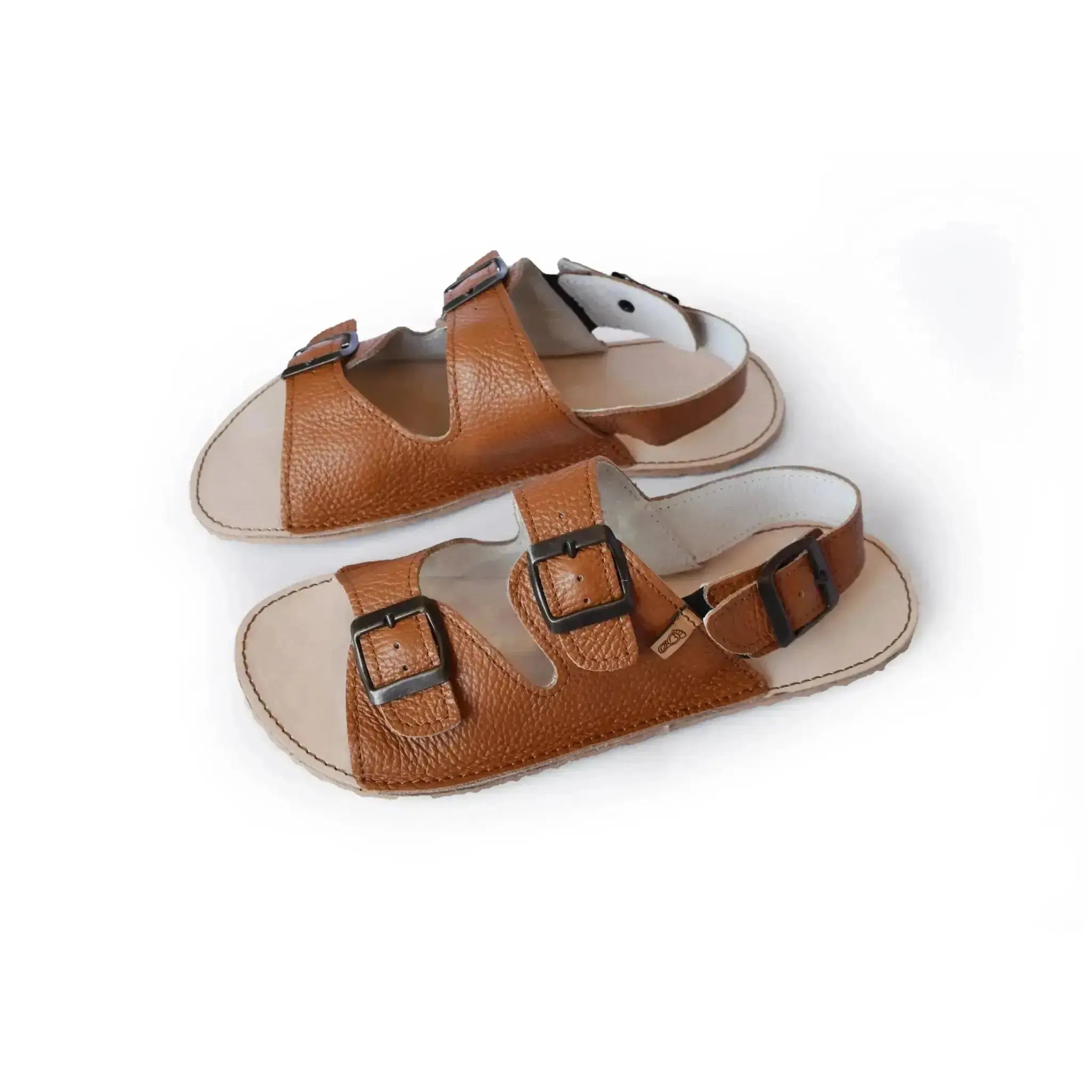 Cacles Barefoot - Cobá Chestnut - Sandalias minimalistas marrones para mujer
