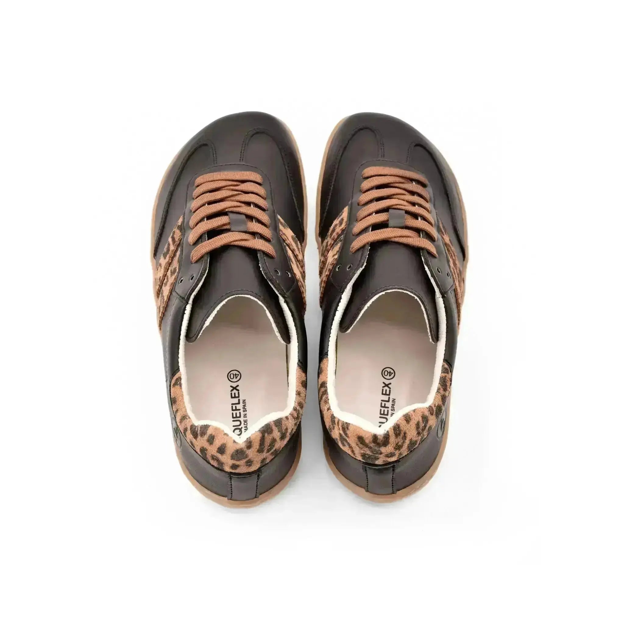 Coqueflex - léopard noir - Chaussures barefoot léopard