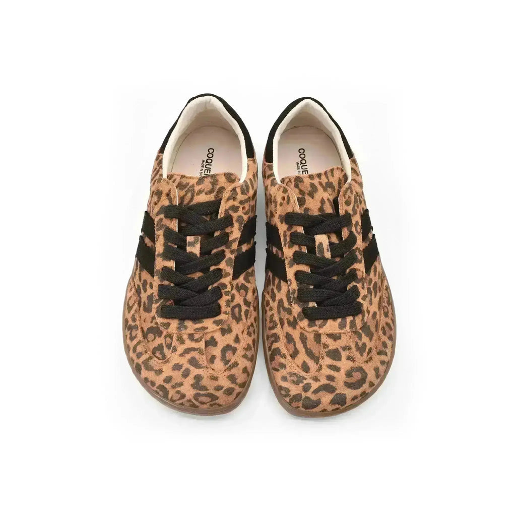 Coqueflex - Whiskey Leopard - Zapatillas barefoot de leopardo para mujer