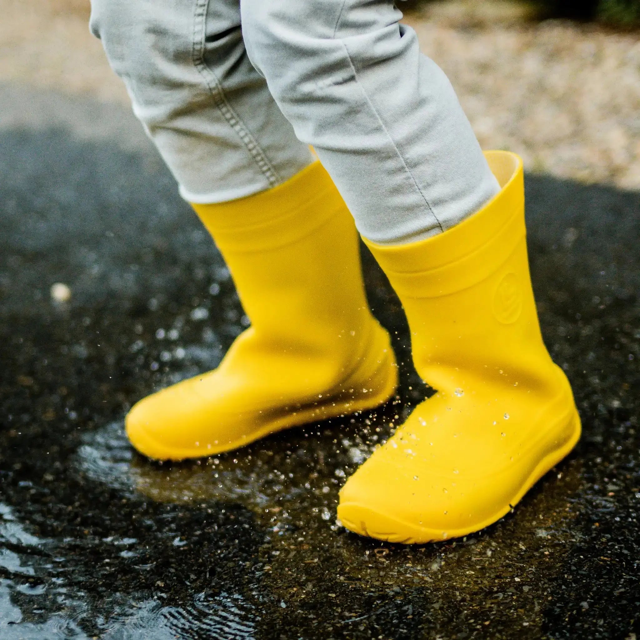 Crave - Jaune Mousson - Bottes de pluie barefoot