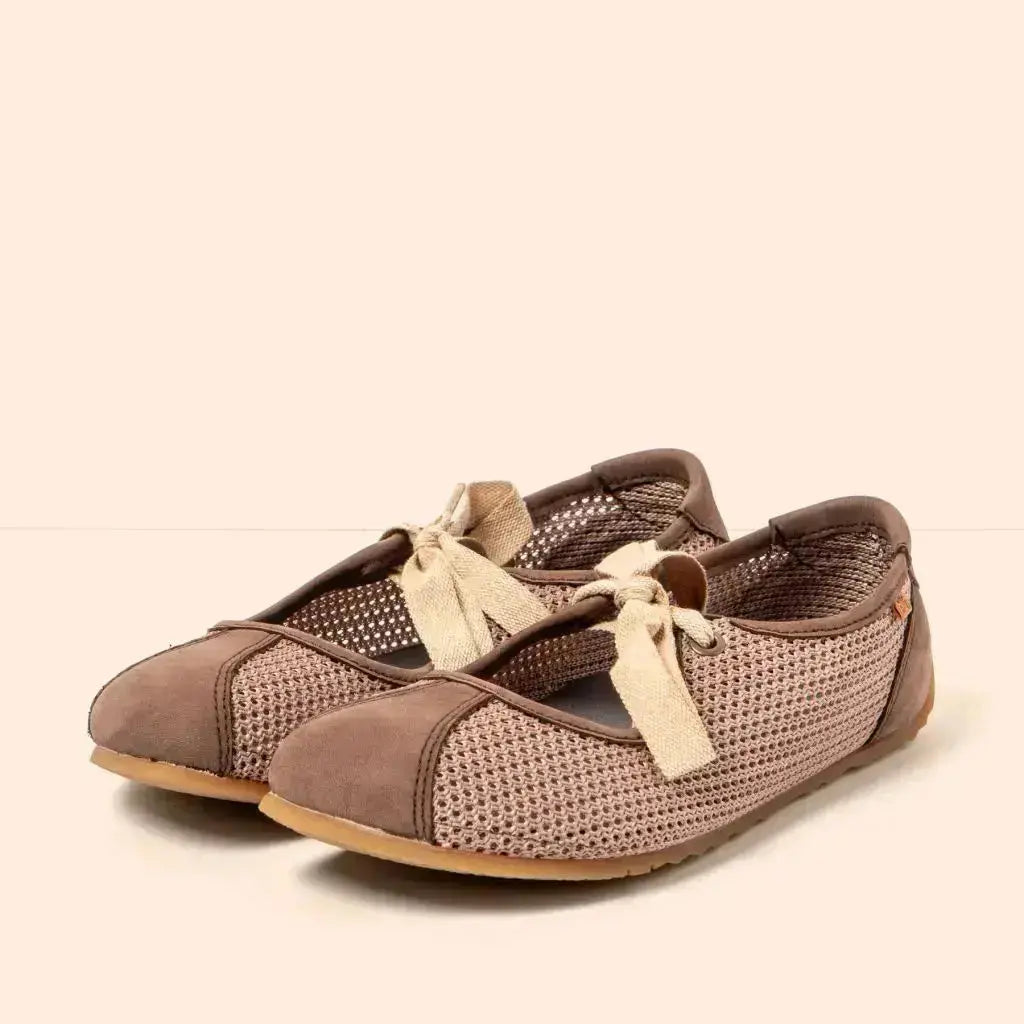 El Naturalista - Ondina Multi Brown - Mocassins barefoot légers à lacets