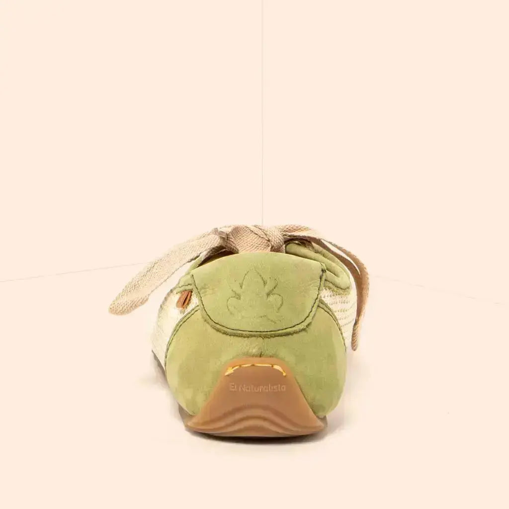 El Naturalista - Ondina Multi Olive - Ballerines barefoot légères à lacets