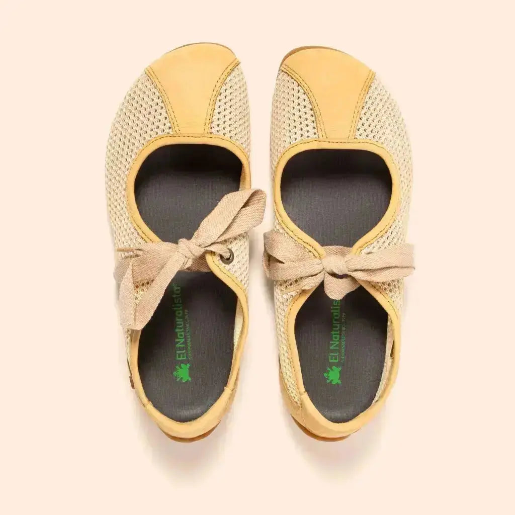 El Naturalista - Ondina Multi Trigo - Ballerines barefoot légères à lacets
