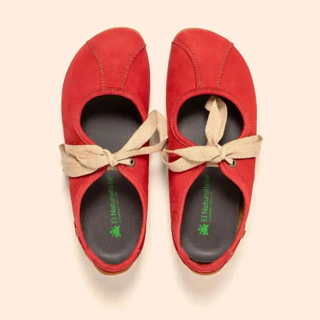 El Naturalista - Ondina Nobuck Tibet - Mocassins barefoot à lacets