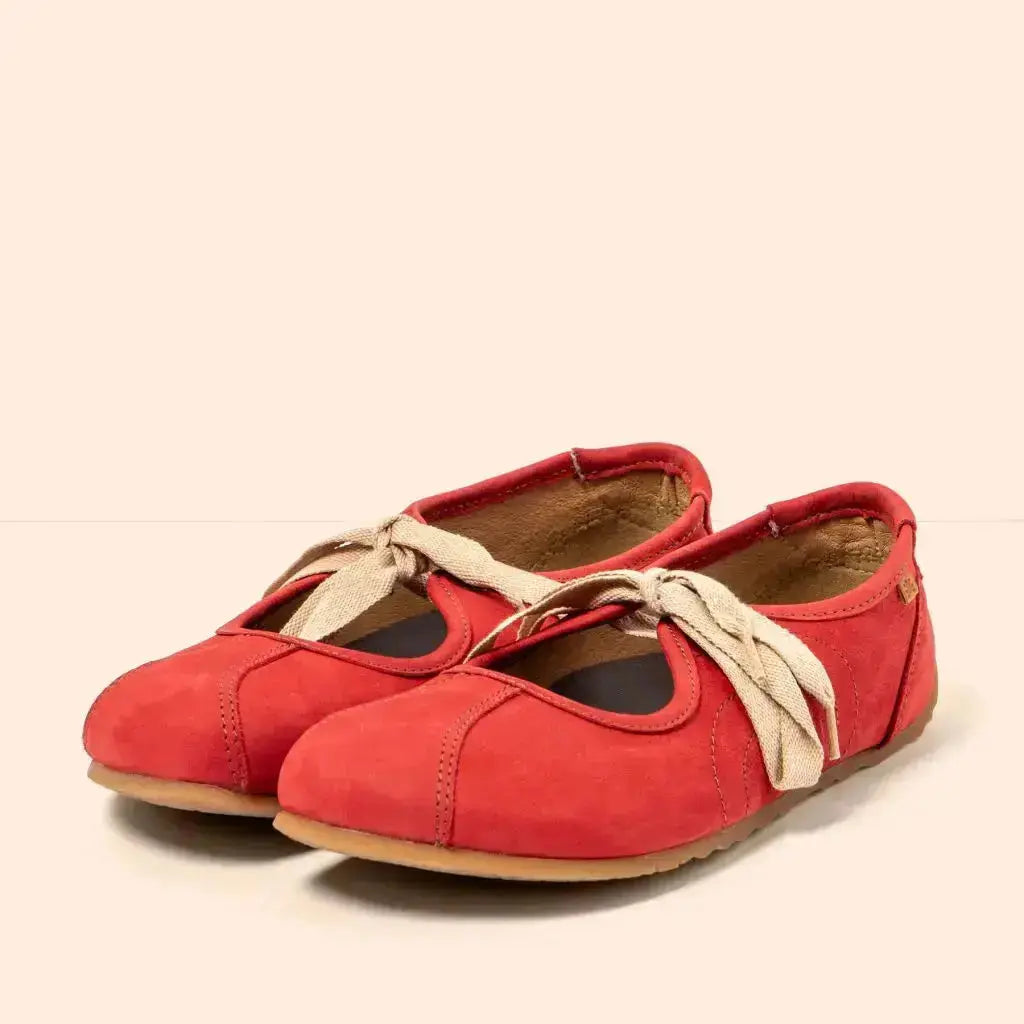 El Naturalista - Ondina Nobuck Tibet - Mocassins barefoot à lacets